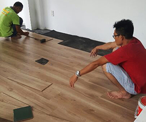 Parquet flooring laying contractor Ho Chi Minh City