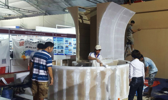 Commercial booth warehouse