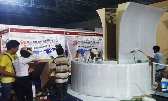 Commercial booth warehouse